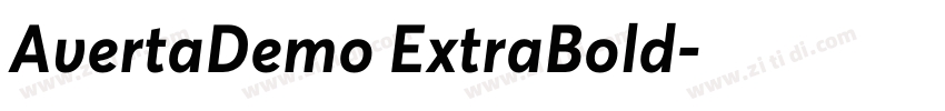 AvertaDemo ExtraBold字体转换